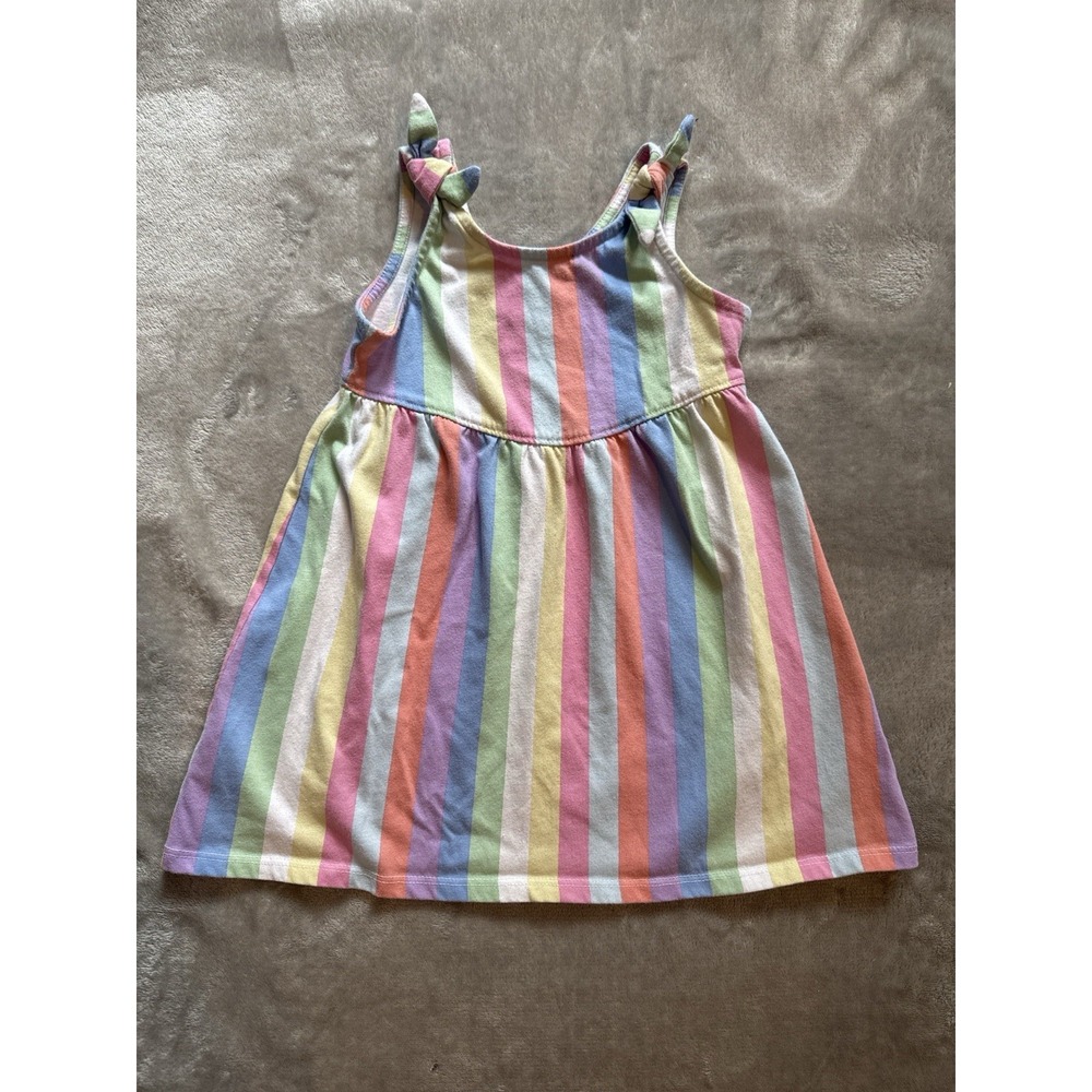 Garanimals Girls 3T Multicolor Striped Cotton Sundress‎ Sleeveless Knee Length